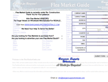 Tablet Screenshot of fleamarketguide.com